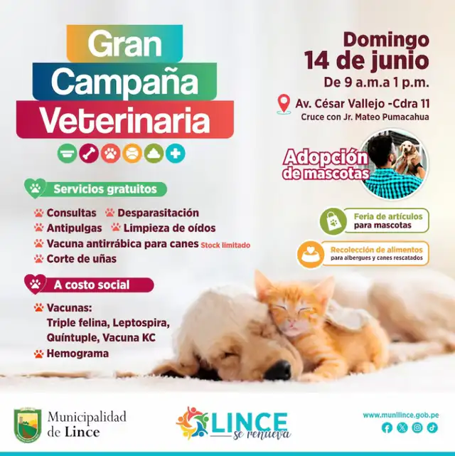 Campaña Veterinaria gratuita Lince Campaña Veterinaria gratuita Lince