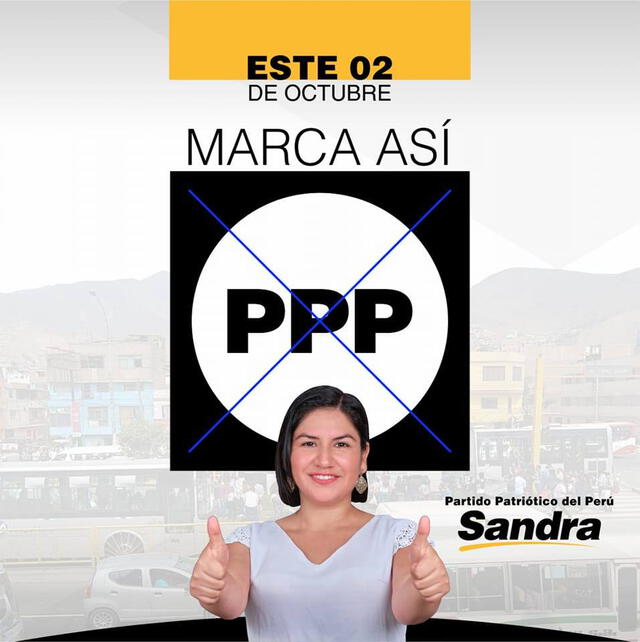 Sandra Gutierrez Aibar, candidata por el Partido Patriótico del Perú a la municipalidad de Independencia en las Elecciones Regionales y Municipales 2022. Foto: Facebook