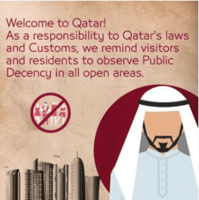 La página plantea restricciones para los visitantes al mundial Qatar 2022. Foto: Instagram/ryrqatar