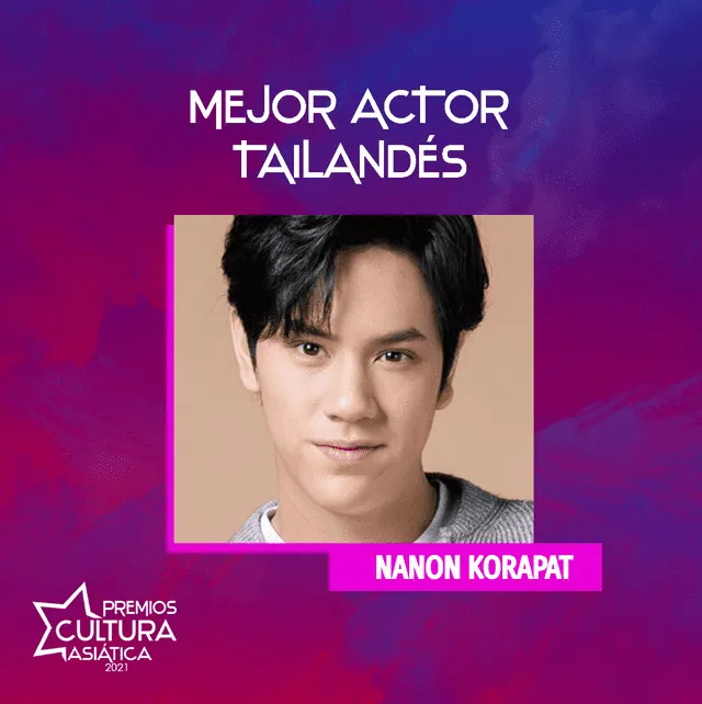 Nominados actor tailandés, PCA 2021, Premios Cultura Asiática