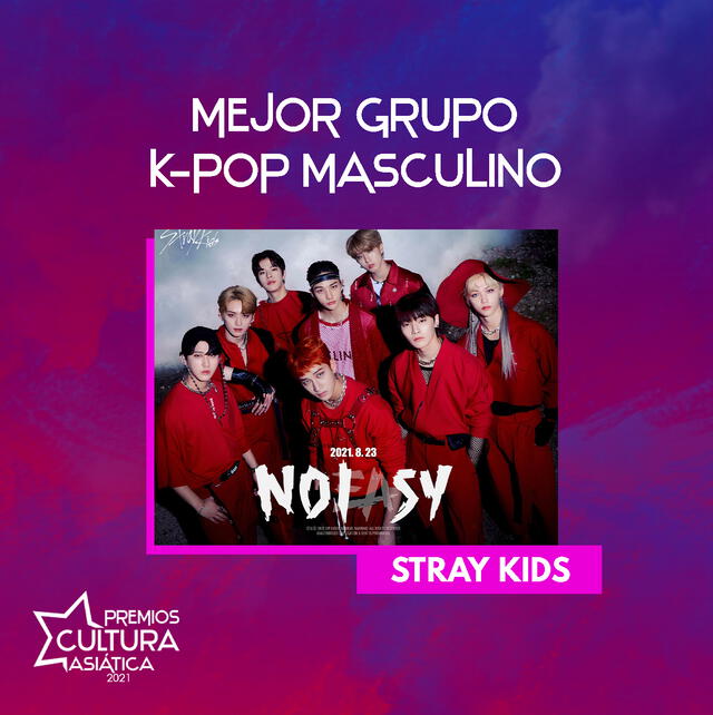 Stray Kids es uno de los nominados a Mejor grupo masculino de K-pop en los PCA 2021. Foto: composición La República/JYPE