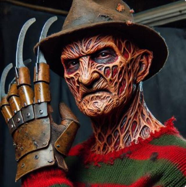  Así se vería Freddy Krueger en la vida real. Foto: ChatGPT   