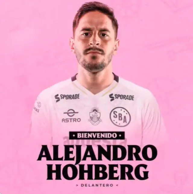 Alejandro Hohberg jugará por primera vez en el equipon rosado. Foto: Sport Boys   