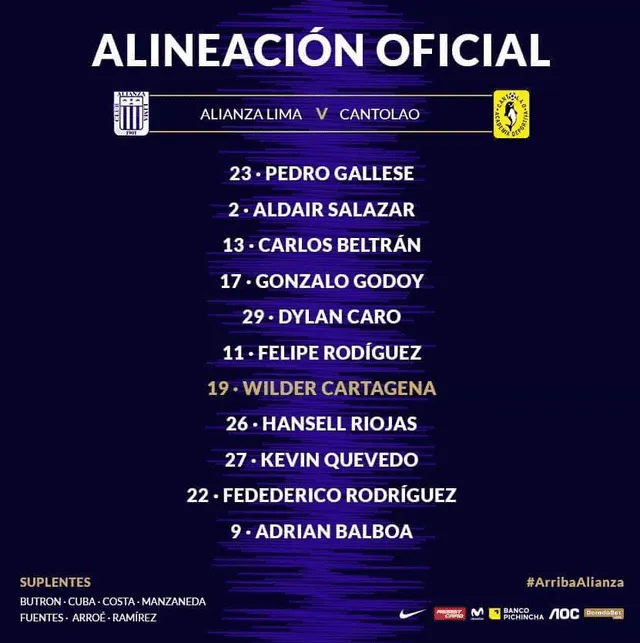 Alianza Lima vs. Cantolao