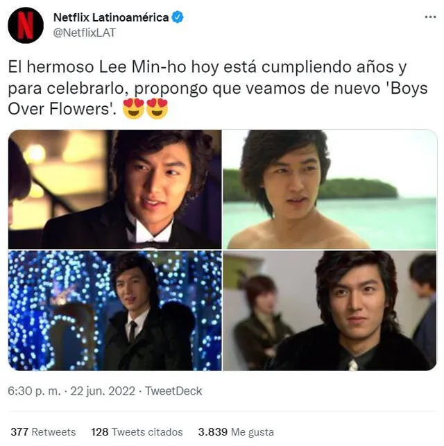 Lee Min Ho en Netflix