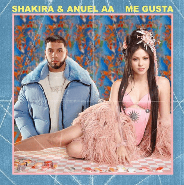 Shakira y Anuel AA en la portada de "Me gusta".