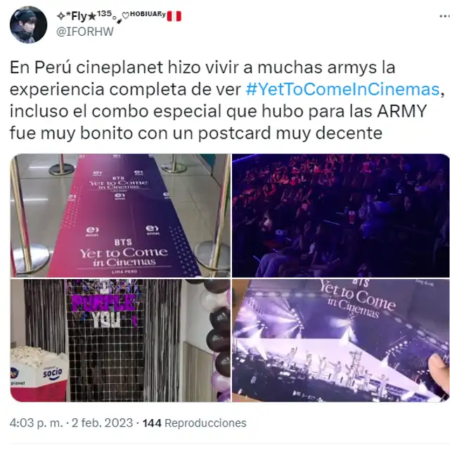 Experiencia de ARMY en Perú. Foto: Twitter/@IFORHW   