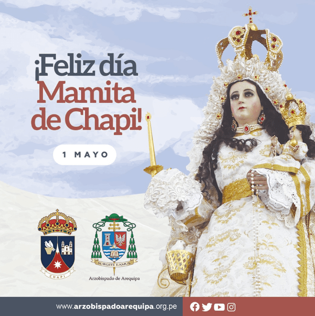 Virgen de Chapi 2023: frases e imágenes para para la patrona de Arequipa. Foto: Arzobispado de Arequipa   