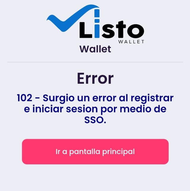 Foto: captura Listo Wallet   