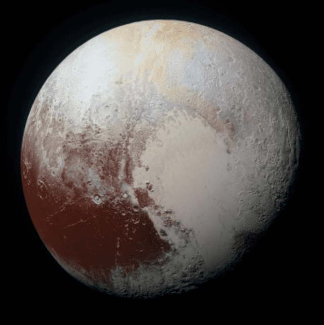 La nave espacial New Horizons capturó la imagen en 2015. Foto: NASA / Universidad Johns Hopkins APL/ Instituto de Investigación del Suroeste/&nbsp;<br>Universidad de Arizona    