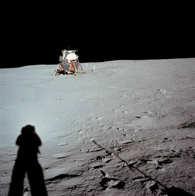 El módulo de exploración lunar Eagle, componente del Apolo 11. (Foto: NASA)