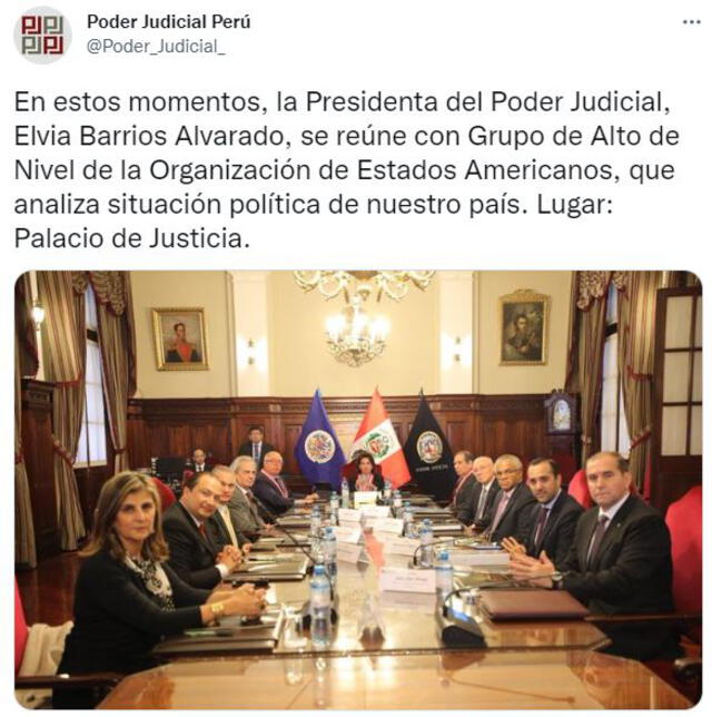 Poder Judicial reunión con la OEA