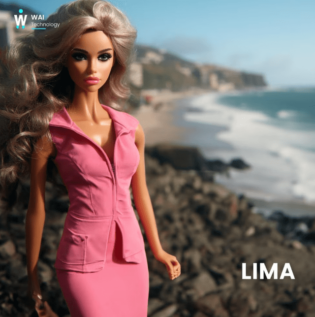 La Barbie limeña se encontraría en uno de los malecones de la capital. Foto: Wai Technology    