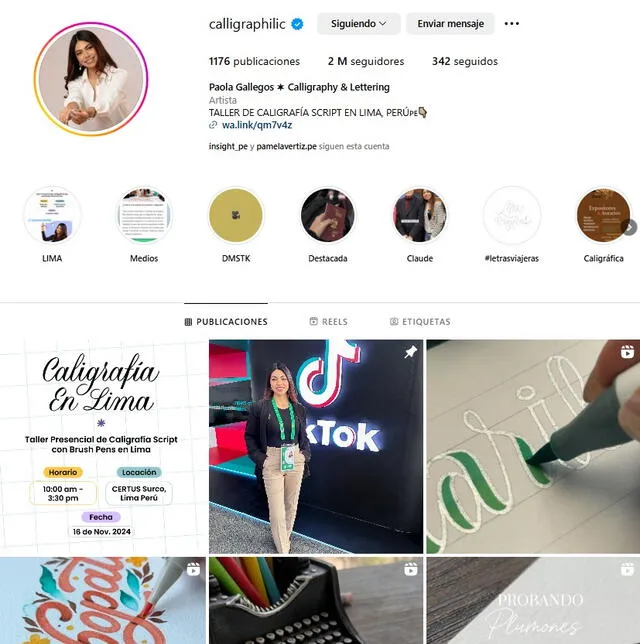  Paola Gallegos reconocida creadora de contenido en Tik tok. Foto: Instagram/Paola Gallegos.   