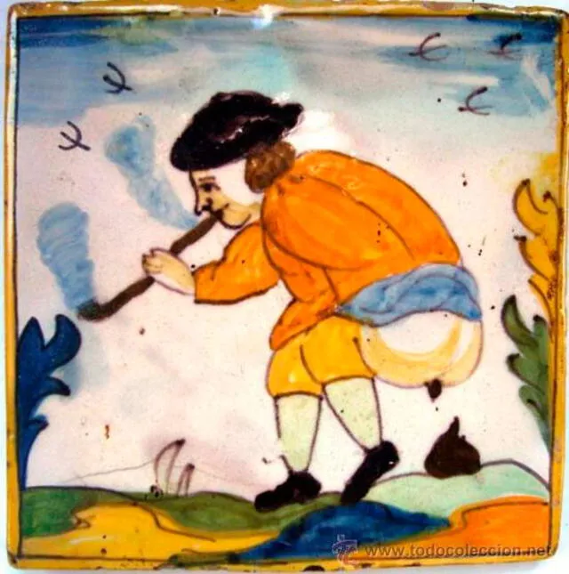 Azulejo catalán del siglo XVII