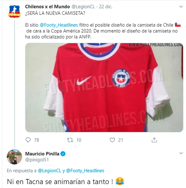 Pinilla critica modelo de nueva camiseta de la selección chilena.