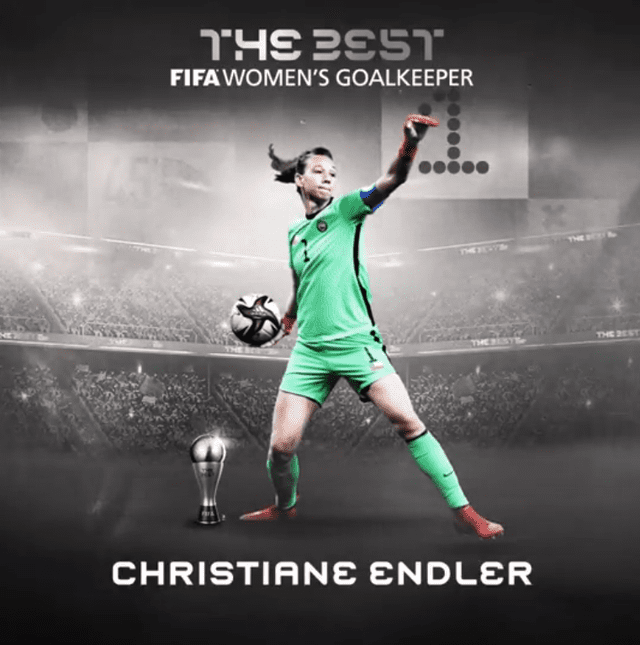 Christiane Endler mejor portera de 2021. Foto: captura FIFA