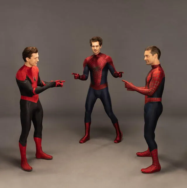 El famoso meme se volvió una realidad al ser interpretada por los actores de Spider Man: No Way Home. Foto: @SpiderManMovie / captura de Twitter