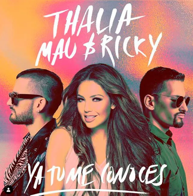 Thalía con Mau y Ricky  Foto: Instagram