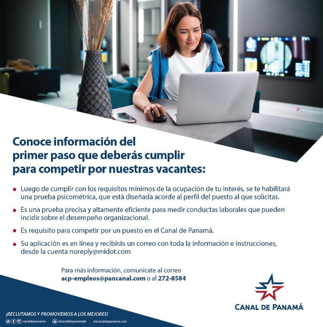 Los postulantes al Canal de Panamá deberán hacer una prueba psicométrica. Foto: ACP