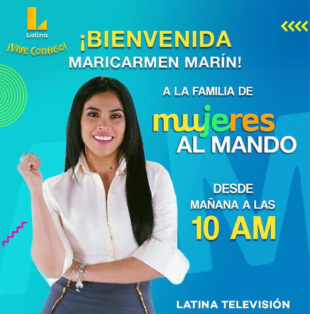 Maricarmen Marín es nueva conductora de Mujeres al mando.