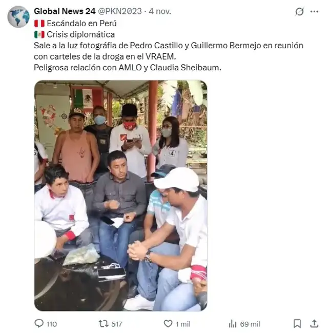 <em> Publicación desinformativa por la red social de X. Foto: captura de pantalla</em> <em> Publicación desinformativa por la red social de X. Foto: captura de pantalla</em>