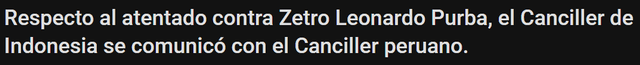 El medio web Kompas brindó el pronunciamiento de las autoridades de Indonesia. Foto: Kompas El medio web Kompas brindó el pronunciamiento de las autoridades de Indonesia. Foto: Kompas