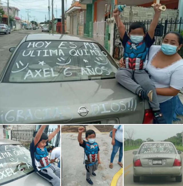 Niño de 6 años que venció al cáncer y celebró su última quimioterapia