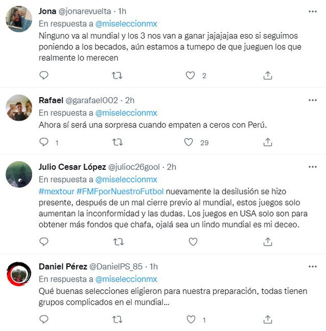 Comentarios de los usuarios mexicanos. Foto: captura Twitter