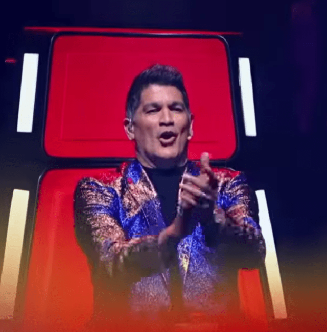 Eddy Herrera en "La voz Dominicana". Foto: Instagram