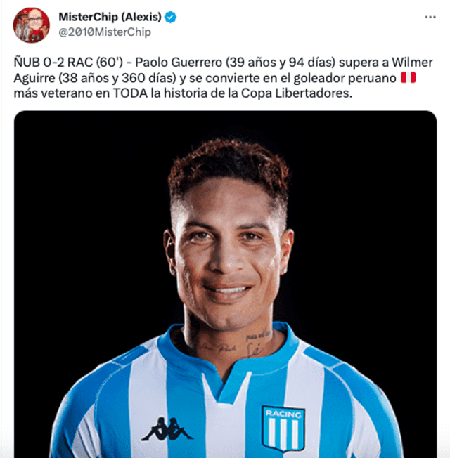 Mister Chip sobre Paolo Guerrero. Foto: Twitter/Mister Chip.   