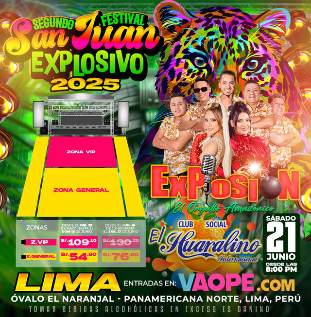 Concierto de Explosión de Iquitos e Lima. Foto: difusión. Concierto de Explosión de Iquitos e Lima. Foto: difusión.