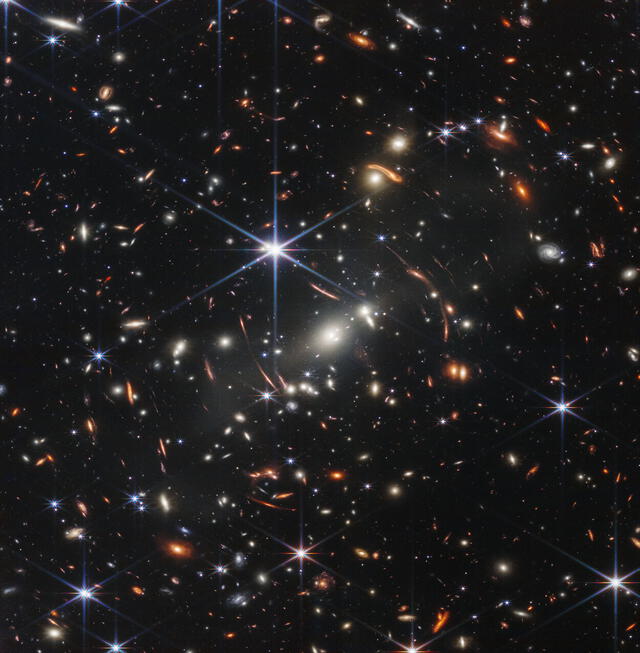 Cúmulo de galaxias SMACS 0723, captado por el James Webb. Foto: NASA