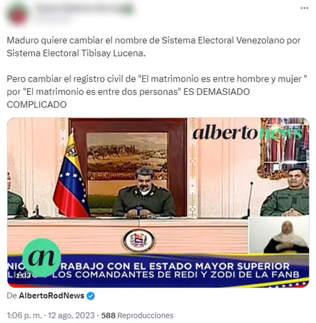 Este usuario critica esta propuesta por el lado de que no se presta la misma atención para el registro civil. Foto: Twitter