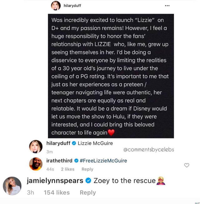 Foto captura: Hilary Duff Instagram