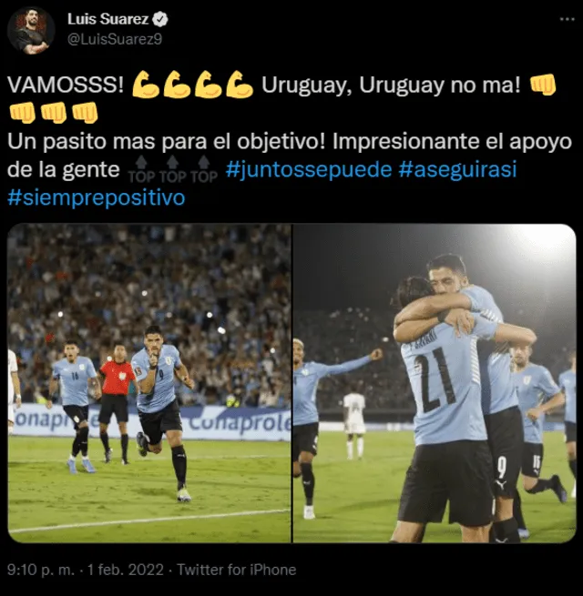 Suárez es uno de los máximos goleadores históricos de la selección uruguaya. Foto: captura Luis Suárez twitter