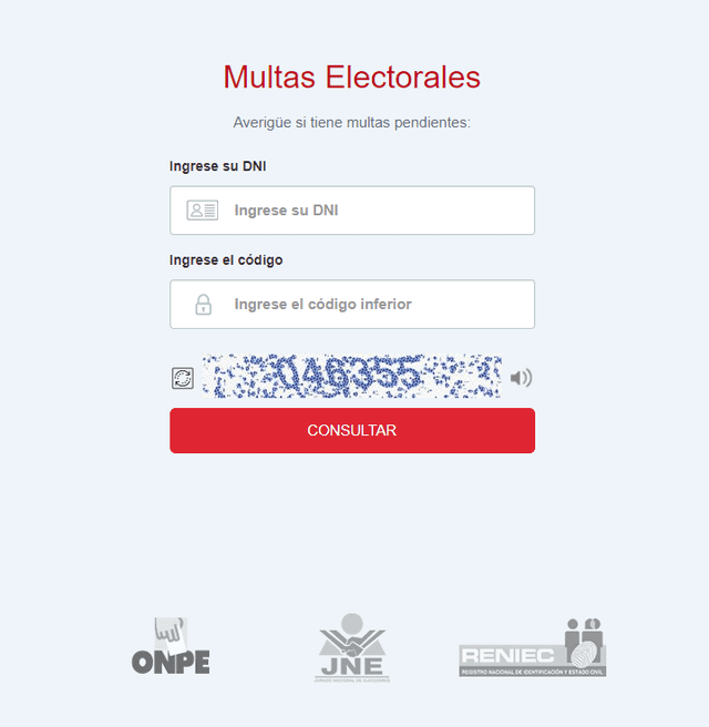 El JNE habilitó una web donde puedes consultar si tienes multas electorales.