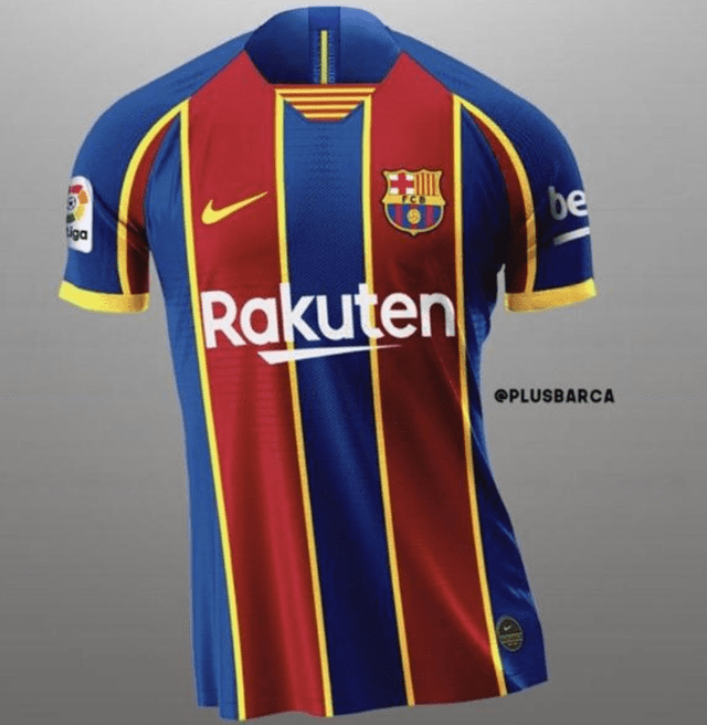 La camiseta del Barcelona para la temporada 2020/2021. Foto: Mundo Deportivo.