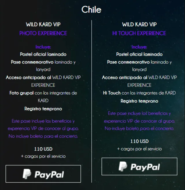 KARD Concierto Latinoamérica Chile