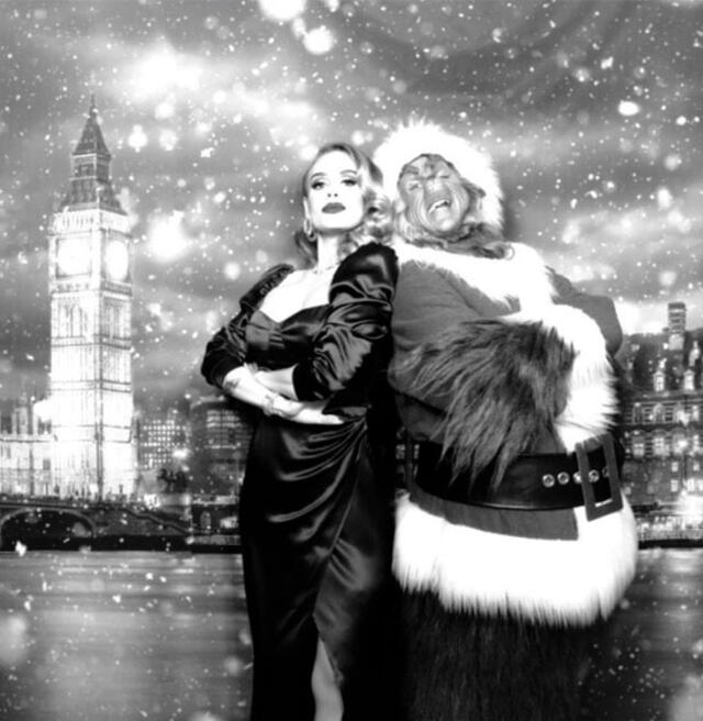 Adele sorprende a sus fans con fotos navideñas. Foto: Instagram