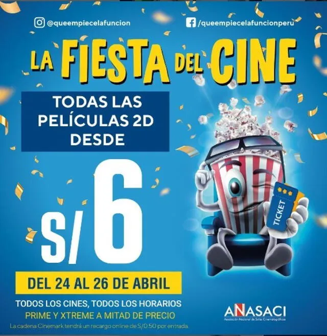  Del 24 al 26 de abril se venderán entradas a 6 soles. Foto: Anasaci   