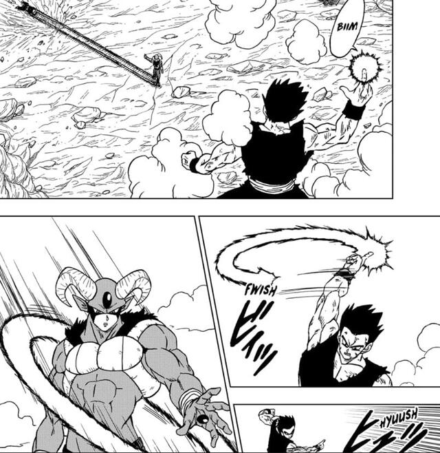 Gohan vs Moro en Dragon Ball Super manga 62 - Crédito: Shueshia