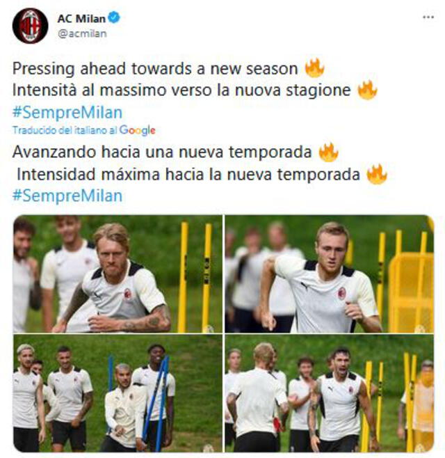 AC Milan se prepara para una nueva temporada