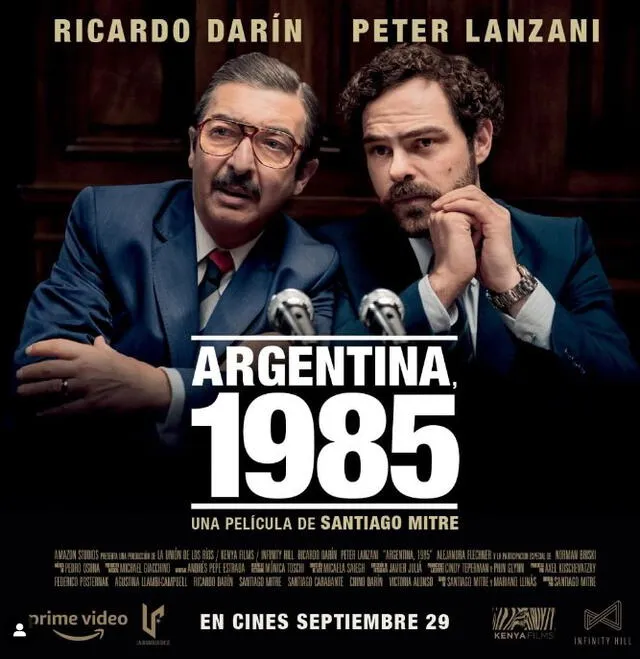 Argentina 1985 con Ricardo Darín y Peter Lazani