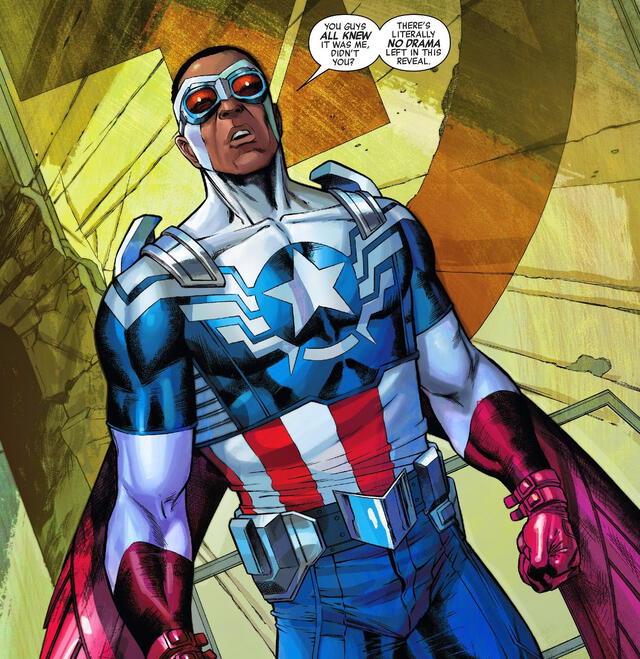 Sam Wilson como el Capitán América en las historietas. Foto: Marvel Comics
