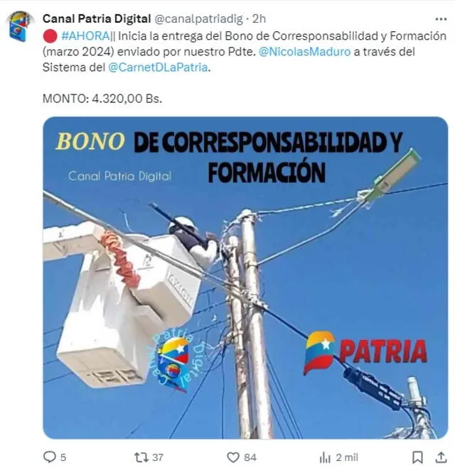Bono de Corresponsabilidad y Formación | Venezuela