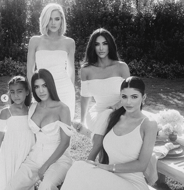 El clan Kardashian-Jenner y la pequeña North.