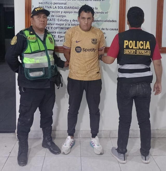 Detenido será sometido a investigación fiscal. Foto: PNP   