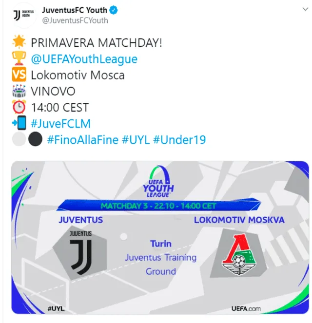 Juventus vs. Lokomotiv Moscú por la Champions League 2019 EN VIVO: ¿a qué hora y dónde ver el encuentro por el Grupo D?