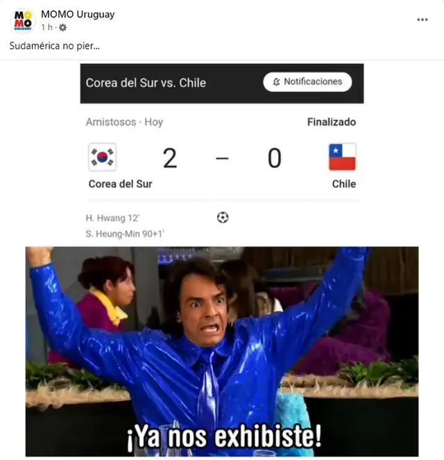 Memes de Chile vs Corea del Sur